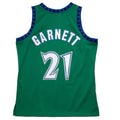 M.Timberwolves #21 Kevin Garnett 1997-98 Hardwood Classics Reload 2.0 Swingman Jersey Green Stitched American Basketball Jersey