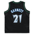 M.Timberwolves #21 Kevin Garnett Infant 1997-98 Hardwood Classics Retired Player Jersey Black Stitched American Basketball Jersey