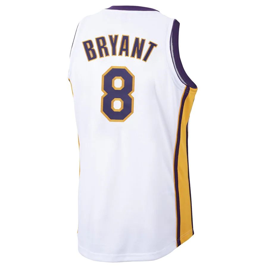 LA.Lakers #8 Kobe Bryant 2003-04 Hardwood Classics Authentic Jersey White Stitched American Basketball Jersey