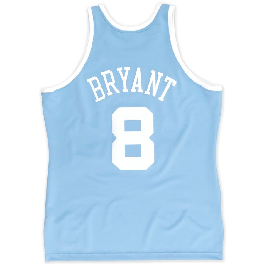 LA.Lakers #8 Kobe Bryant 2004-2005 Authentic Jersey Light Blue Stitched American Basketball Jersey