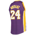 LA.Lakers #24 Kobe Bryant 2007-08 Hardwood Classics 60th Season Authentic Jersey Purple Stitched American Basketball Jersey