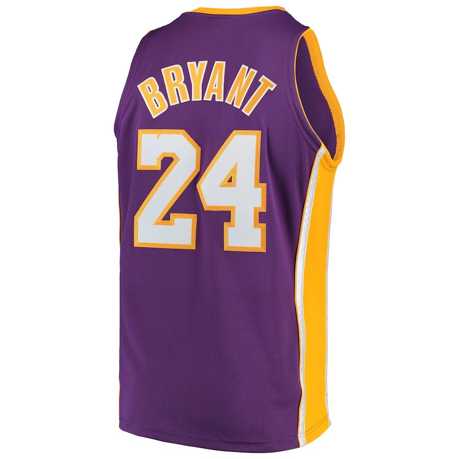 LA.Lakers #24 Kobe Bryant 2008-09 Hardwood Classics Authentic Jersey Purple Stitched American Basketball Jersey