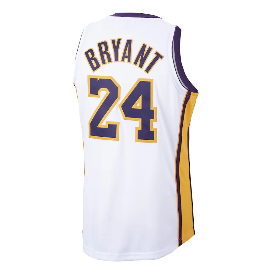 LA.Lakers #24 Kobe Bryant 2009-10 Hardwood Classics Authentic Jersey White Stitched American Basketball Jersey