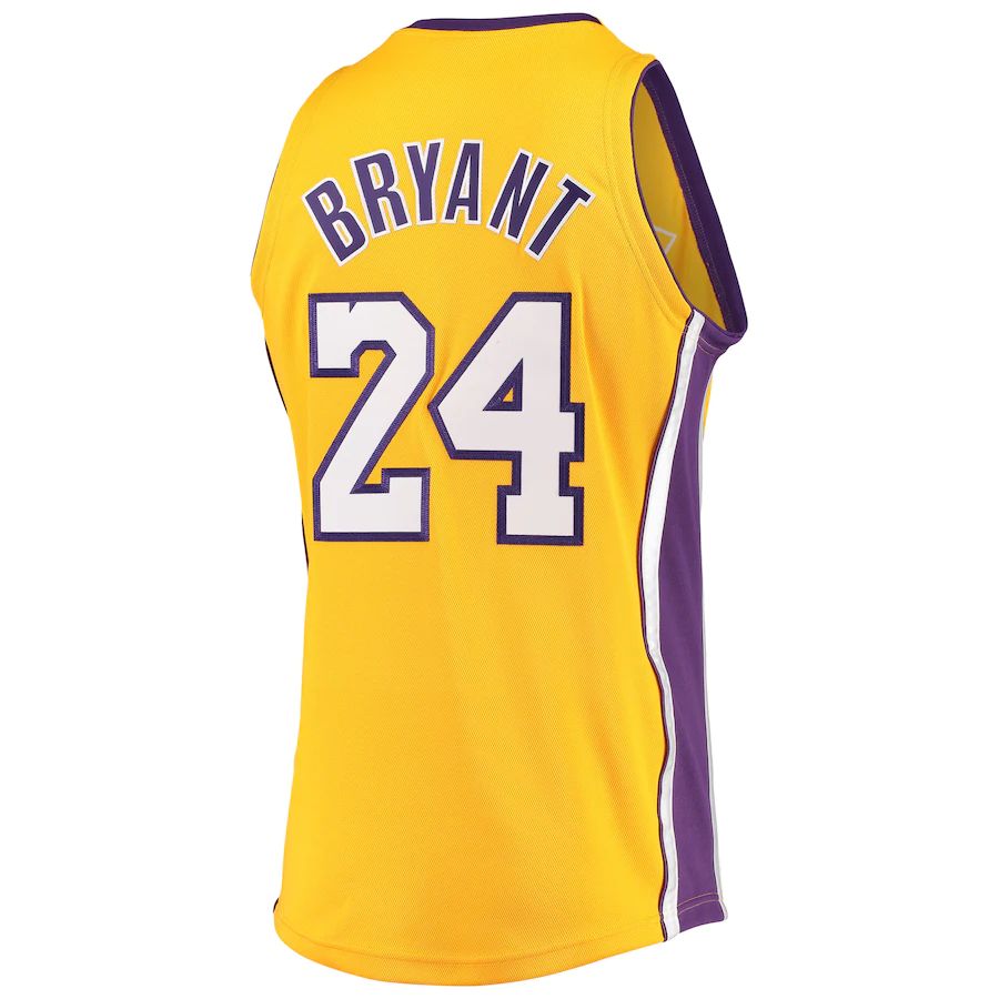 LA.Lakers #24 Kobe Bryant  Hardwood Classics 2008-09 Authentic Jersey Gold Stitched American Basketball Jersey