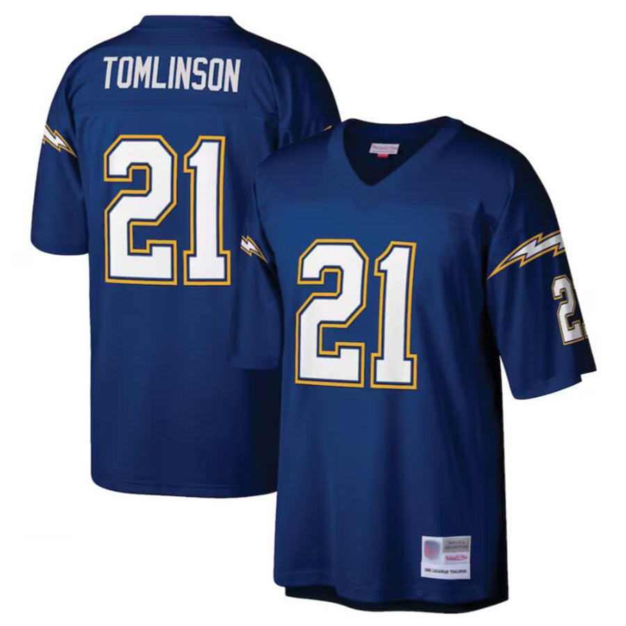 #21 LaDainian Tomlinson Player LA.Chargers Navy Retired Legacy Replica Football Jerseys