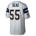LA.Chargers #55 Junior Seau Player White Legacy Replica Football Jerseys