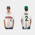 #2 LUIS URIAS MEXICO BASEBALL 2023 WORLD BASEBALL CLASSIC JERSEYC WHITE Stitches Baseball Jerseys