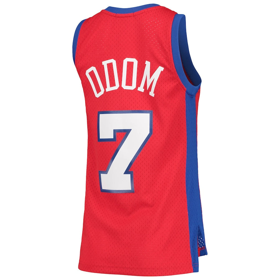 LA.Clippers #7 Lamar Odom Women's 2000-01 Hardwood Classics Swingman Jersey Red Stitched American Basketball Jersey