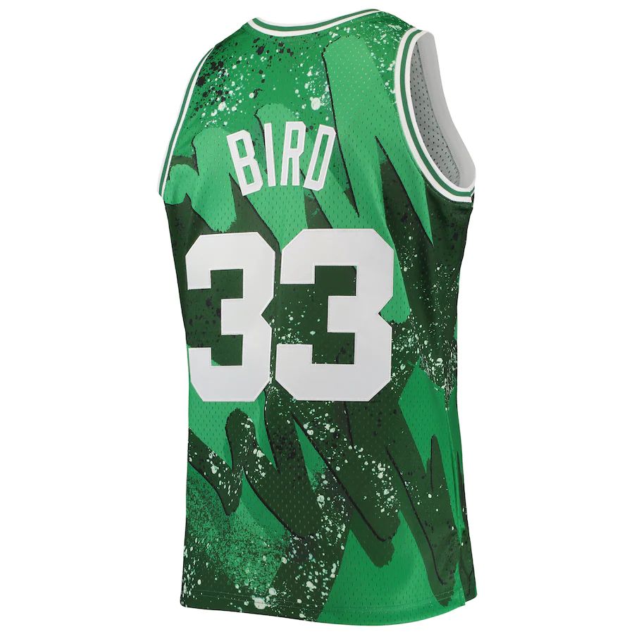 B.Celtics #33 Larry Bird Hardwood Classics 1985-86 Hyper Hoops Swingman Jersey Kelly Green Stitched American Basketball Jersey