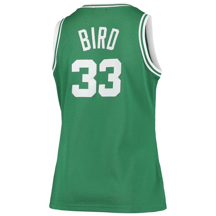 B.Celtics #33 Larry Bird Plus Size Swingman Jersey Kelly Green Stitched American Basketball Jersey