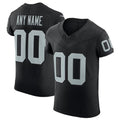 Custom L.Raiders Black Scarlet Vapor F.U.S.E. Elite Jersey Stitched American Football Jerseys