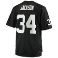 L.Raiders #34 Bo Jackson Black Big & Tall 1988 Retired Player Replica Jersey Stitched American Football Jerseys