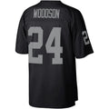 L.Raiders #24 Charles Woodson Black Legacy Replica Jersey Stitched American Football Jerseys
