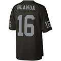 L.Raiders #16 George Blanda Black 1967 Legacy Replica Jersey Stitched American Football Jerseys