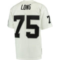 L.Raiders #75 Howie Long White Retired Player Legacy Replica Jersey Stitched American Football Jerseys