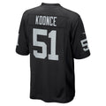 L.Raiders #51 Malcolm Koonce Black Game Jersey Stitched American Football Jerseys