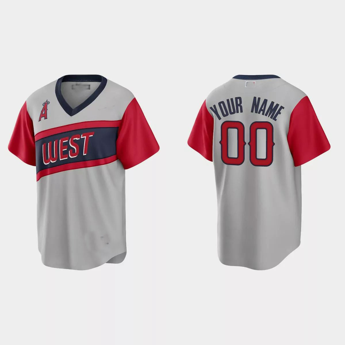 Custom Los Angeles Angels 2021 Little League Classic Road Replica JerseyC Gray Stitched Baseball Jerseys
