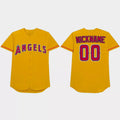 Custom Los Angeles Angels 2021 Players Weekend Nickname JerseyC Gold Stitched Baseball Jerseys