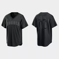 Custom Los Angeles Angels Pitch Black Fashion Replica JerseyC Black Stitched Baseball Jerseys