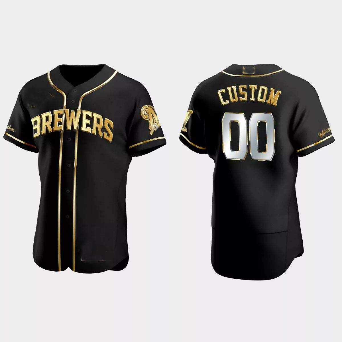 Custom Los Angeles Angels Gold Edition Authentic JerseyC Black Stitched Baseball Jerseys