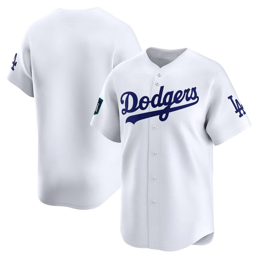 Los Angeles Dodgers 2024 World Tour Seoul Series Home Limited Jersey C White Stitches Baseball Jerseys