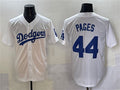 Los Angeles Dodgers #44 Andy Pages White Cool Base Stitched Baseball Jersey