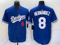 Los Angeles Dodgers #8 Enrique Hernndez Blue Flex Base Stitched Baseball Jersey