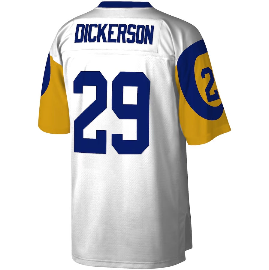 LA.Rams #29 Eric Dickerson Legacy Replica Player Jersey - White Stitched American Football Jerseys