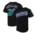 #20 Luis Gonzalez Arizona Diamondbacks Cooperstown Collection Mesh Batting Practice Button-Up Jersey - Black Stitches Baseball Jerseys