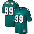 M.Dolphins #99 Jason Taylor Player Aqua Big & Tall 2006 Retired Replica Football Jerseys