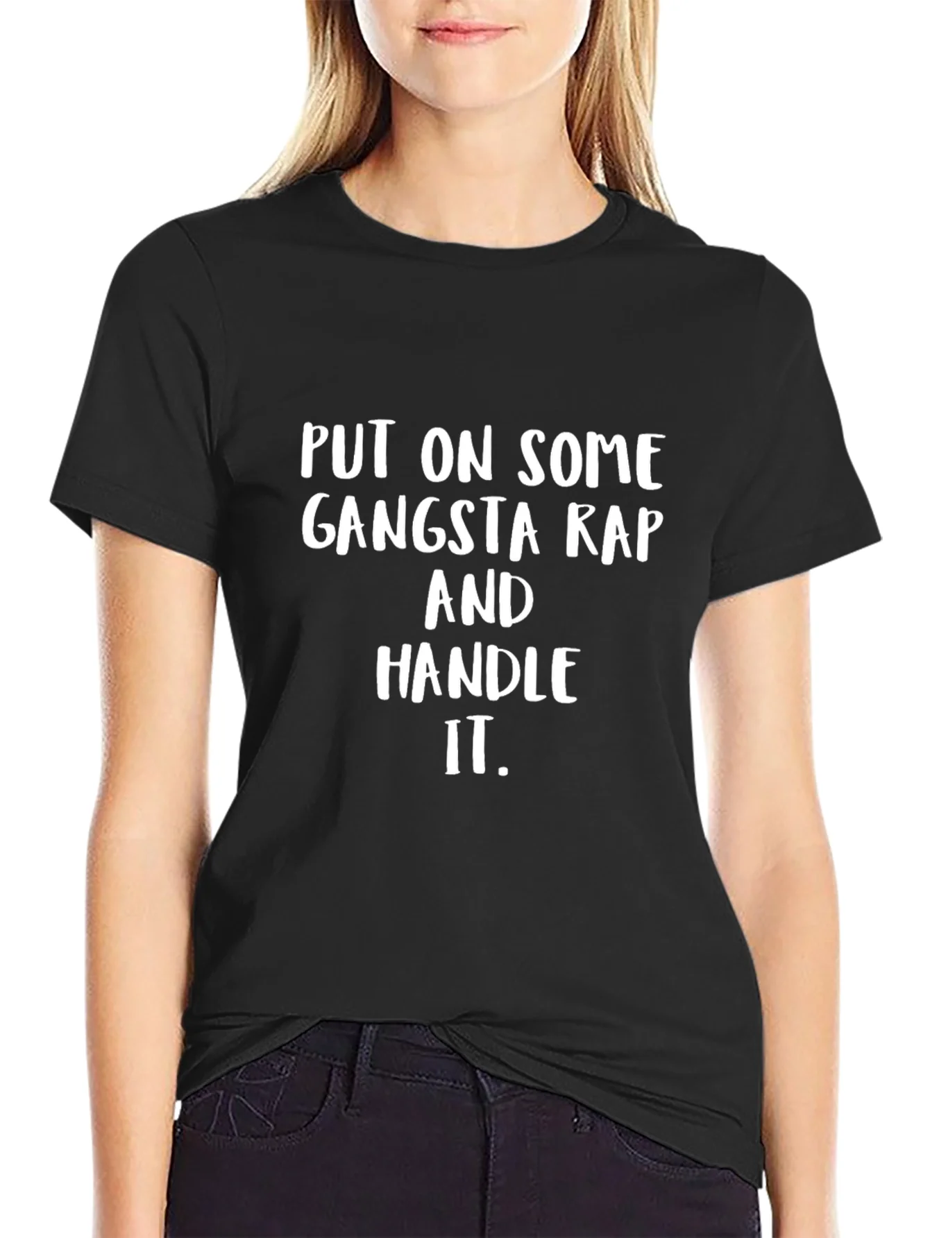 Gangsta Rap Slogan T-Shirt