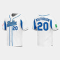 #20 MILES MASTROBUONI ITALY BASEBALL 2023 WORLD BASEBALL CLASSIC JERSEYC WHITE Stitches Baseball Jerseys