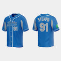 #91 MITCHELL STUMPO ITALY BASEBALL 2023 WORLD BASEBALL CLASSIC JERSEYC ROYAL Stitches Baseball Jerseys