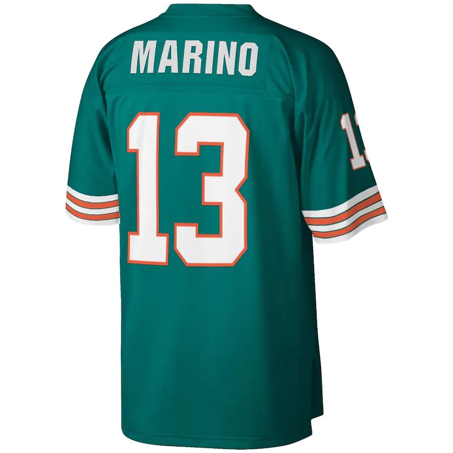MN.Dolphins #13 Dan Marino Aqua 1984 Legacy Replica Jersey Stitched American Football Jerseys