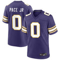 MN.Vikings #0 Ivan Pace Jr Player Purple Classic Game Football Jerseys