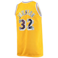 LA.Lakers #32 Magic Johnson Big & Tall 1984-85 75th Anniversary Diamond Swingman Jersey Gold Stitched American Basketball Jersey