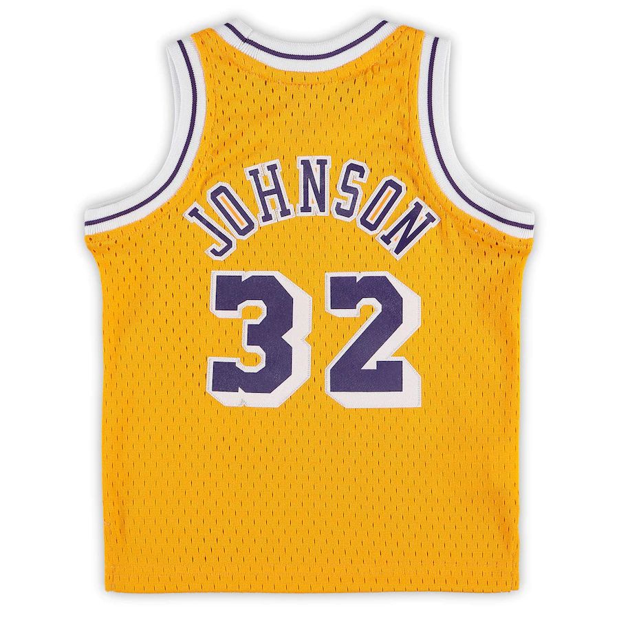 LA.Lakers #32 Magic Johnson Infant Retired Player Jersey Gold Stitched American Basketball Jersey