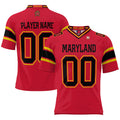 Custom M.Terrapins ProSphere NIL Pick-A-Player Football Jersey Red American Stitched College Jerseys