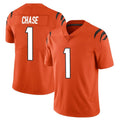 Men's #1 Ja'Marr Chase C.Bengal Limited Stitched Jerseys Football