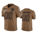 Custom LA.Chargers 2023 Brown Salute To Service Limited Stitched Jersey American Football Jerseys
