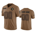 Custom MN.Vikings 2023 Brown Salute To Service Limited Stitched Jersey American Football Jerseys