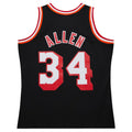 M.Heat #34 Ray Allen 2013-14 Hardwood Classics Swingman Jersey - Black Stitched American Basketball Jersey