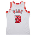 M.Heat #3 Dwyane Wade 2007-08 Hardwood Classics Swingman Jersey - White Stitched American Basketball Jersey