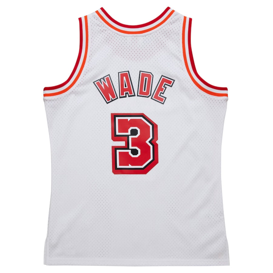 M.Heat #3 Dwyane Wade 2007-08 Hardwood Classics Swingman Jersey - White Stitched American Basketball Jersey