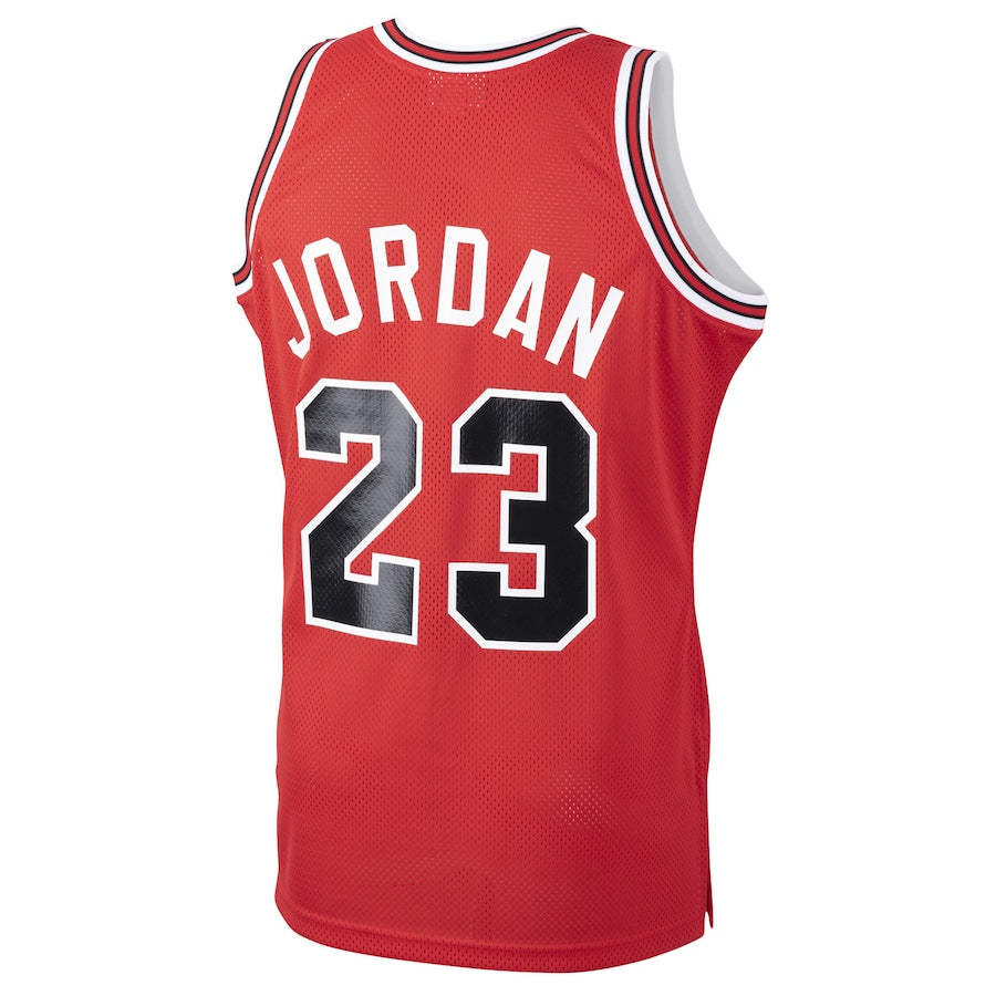 C.Bulls #23 Michael Jordan 1984-85 Hardwood Classics Rookie Authentic Jersey  Red Stitched American Basketball Jersey