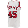 C.Bulls #45 Michael Jordan 1994-95 Hardwood Classics Authentic Player Jersey White Stitched American Basketball Jersey