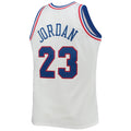 E.Conference #23 Michael Jordan Hardwood Classics 1992 All-Star Game Authentic Jersey  White Stitched American Basketball Jersey