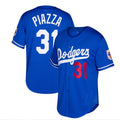 Los Angeles Dodgers #31 Mike Piazza Cooperstown Collection Mesh Batting Practice Jersey - Royal Baseball Jerseys