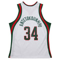 M.Bucks #34 Giannis Antetokounmpo 2013-14 Hardwood Classics Swingman Jersey - White Stitched American Basketball Jersey