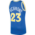 G.State Warriors #23 Mitch Richmond 1990-91 Hardwood Classics Swingman Player Jersey  Royal Stitched American Basketball Jersey